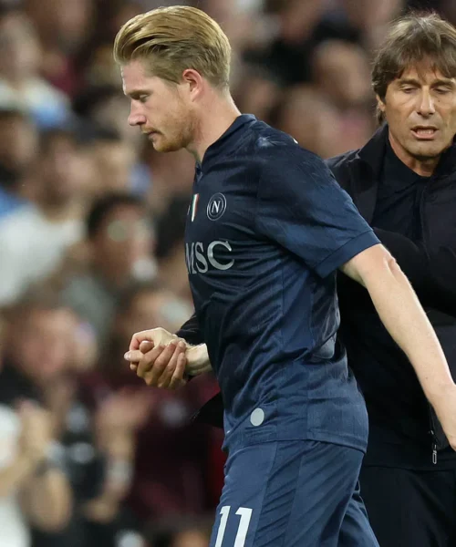 Napoli: Kevin De Bruyne polemico, Antonio Conte replica secco