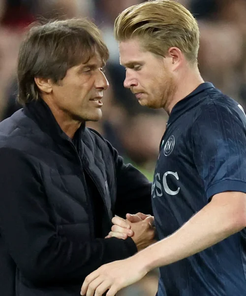 Dura solo 25 minuti la partita di Kevin De Bruyne contro il Manchester City. Foto