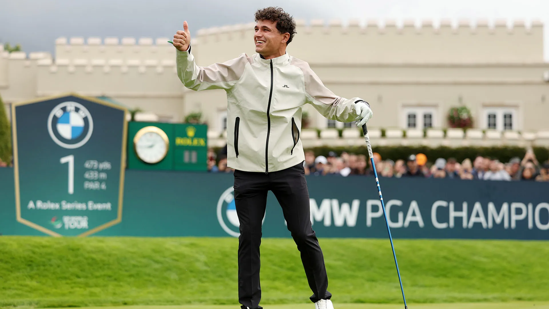 Il campione della McLaren ha salutato i suoi fan durante il torneo