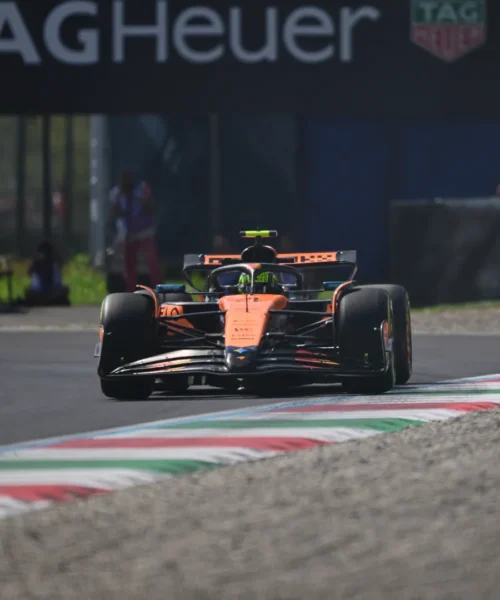 Solo Lando Norris davanti alla Ferrari di Charles Leclerc nelle seconde libere di Monza