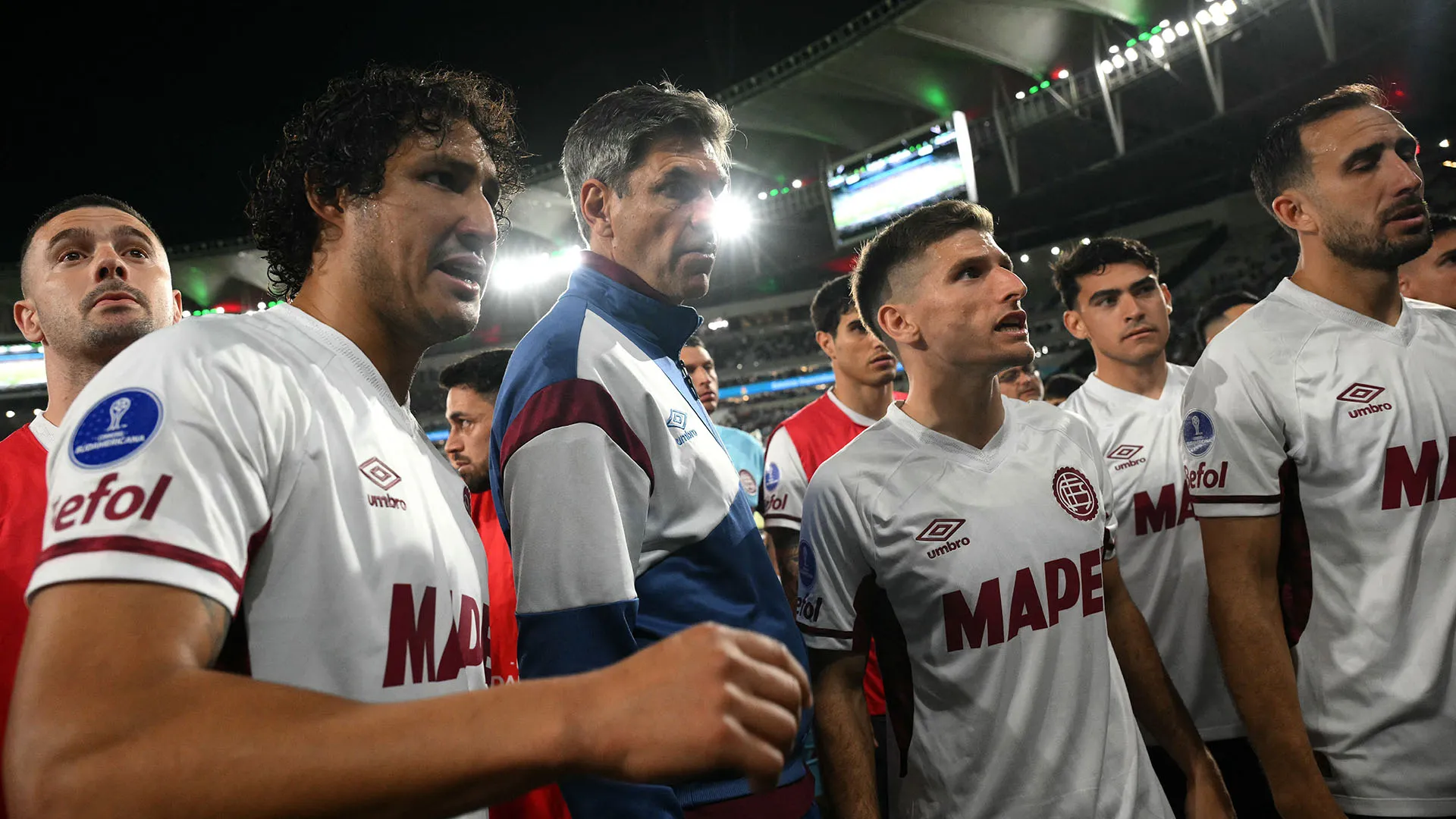 I calciatori del Lanus hanno avuto qualcosa da ridire contro i poliziotti