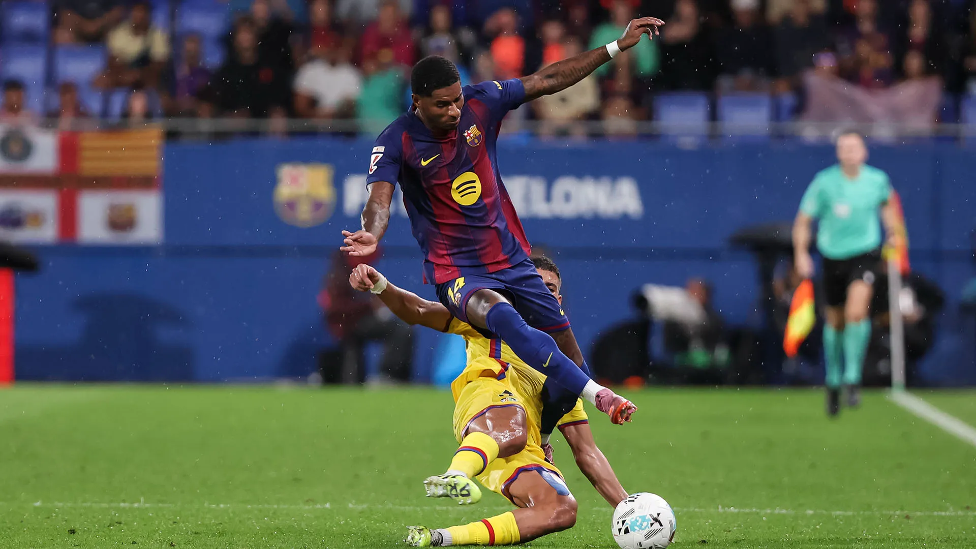 Rashford è poi entrato in campo nel secondo tempo sostituendo Raphinha