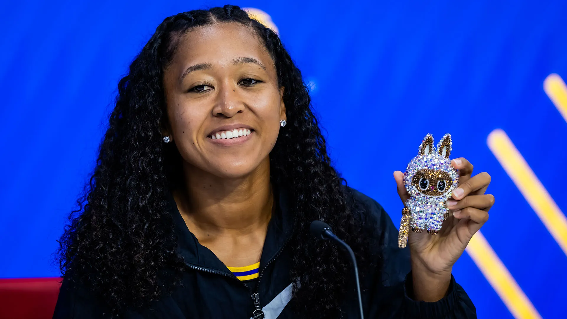 Naomi Osaka ha portato i pupazzetti anche in conferenza stampa