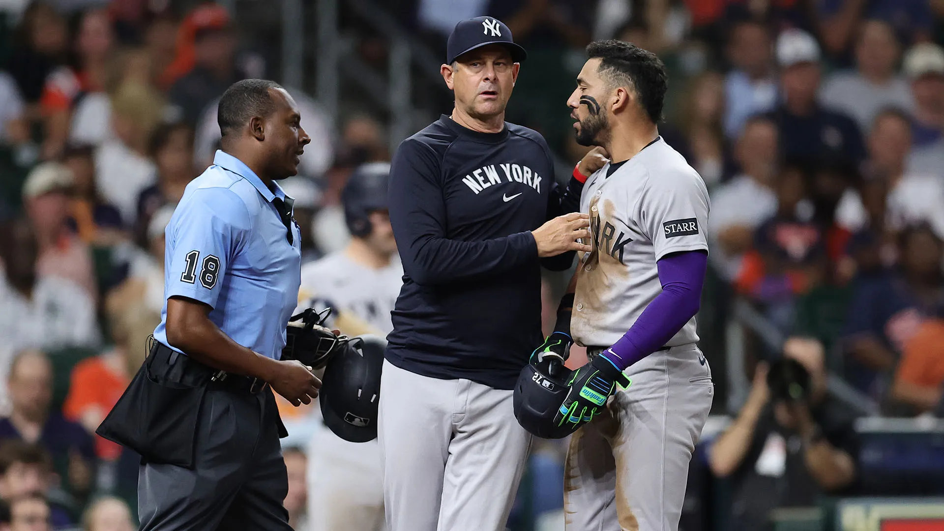 Serata complicatissima per José Caballero durante New York Yankees-Houston Astros

