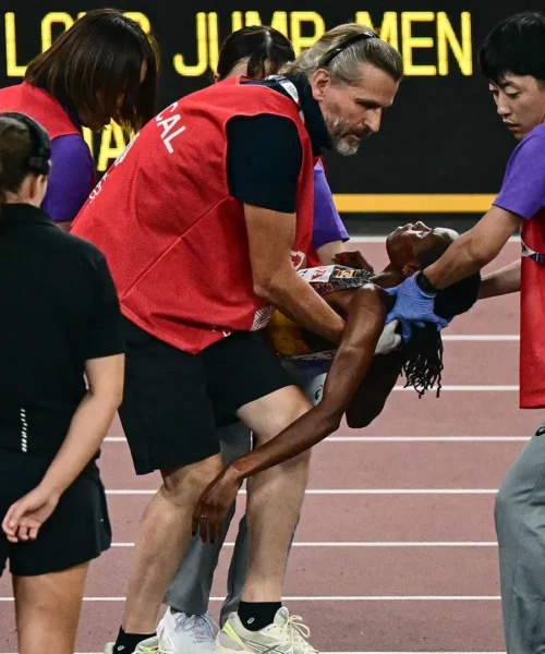 Terribile caduta in pista per la stella dell’atletica: le drammatiche immagini