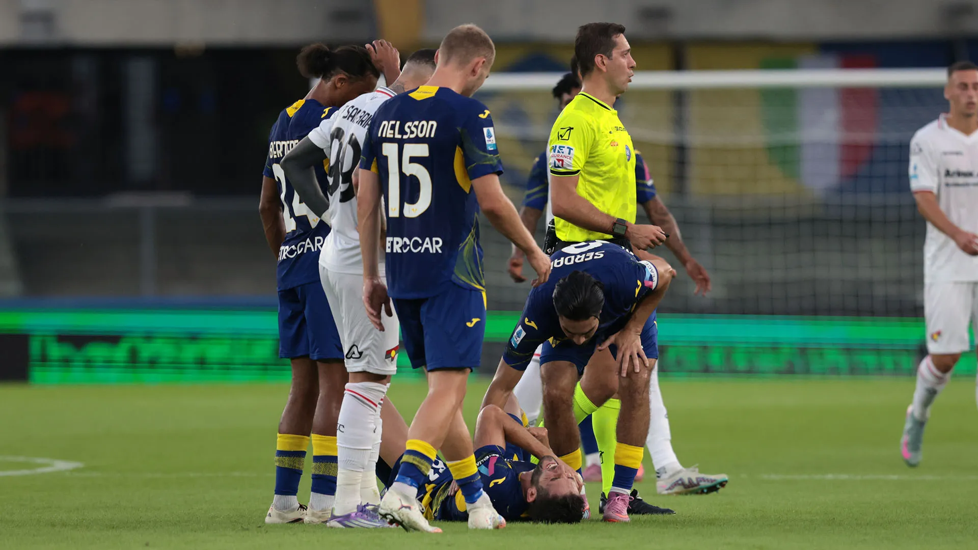 Esordio molto sfortunato per Roberto Gagliardini con la maglia del Verona