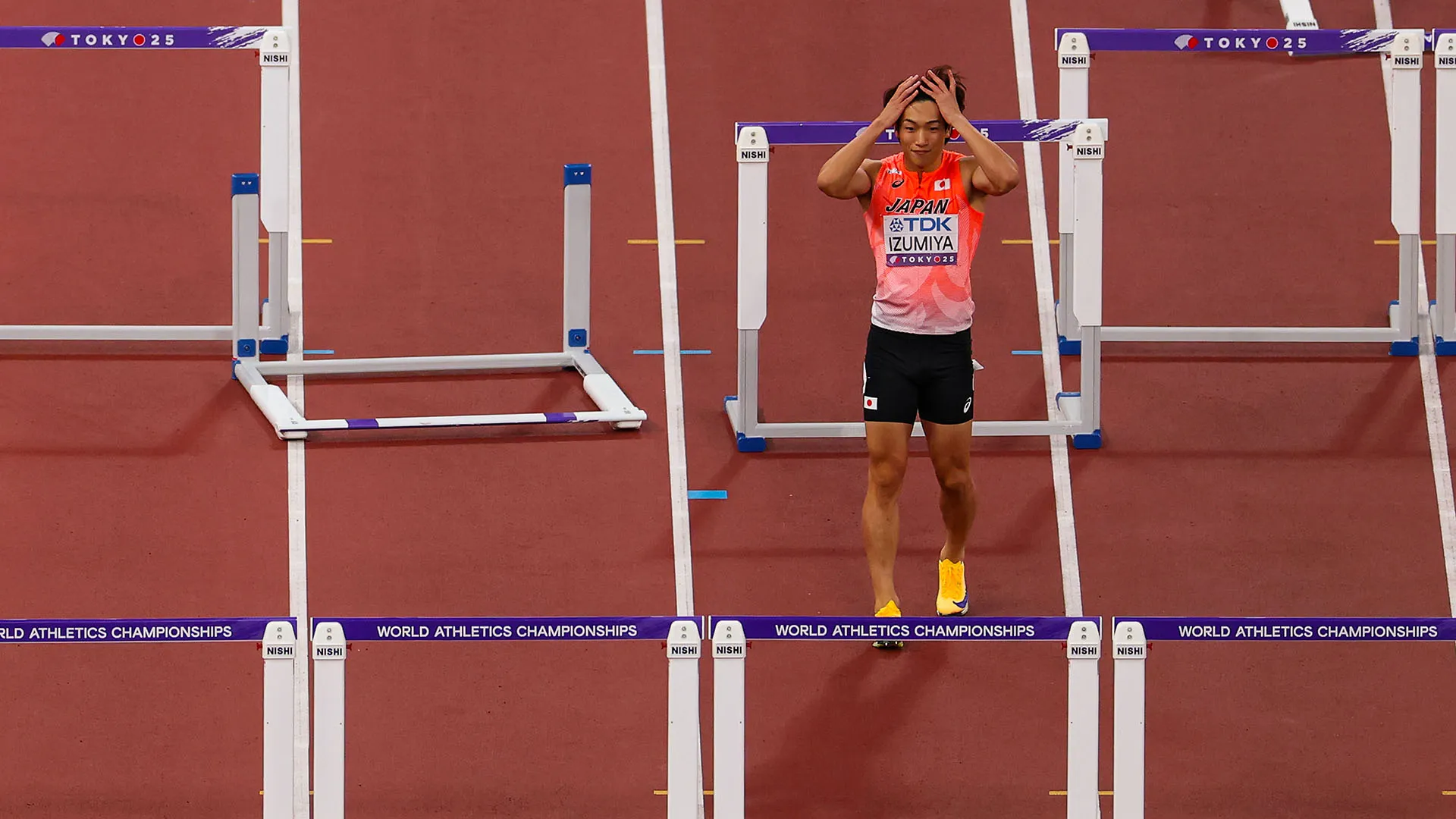 L'atleta ha poi proseguito finendo il percorso
