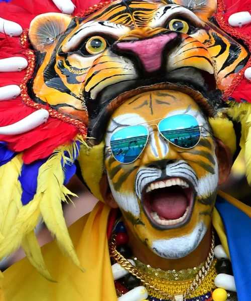 Tigre Colombiano: uno dei tifosi più scatenati al mondo. Foto