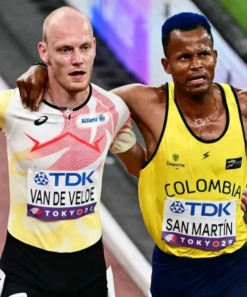 Lo splendido gesto dell’atleta impressiona il pubblico: foto