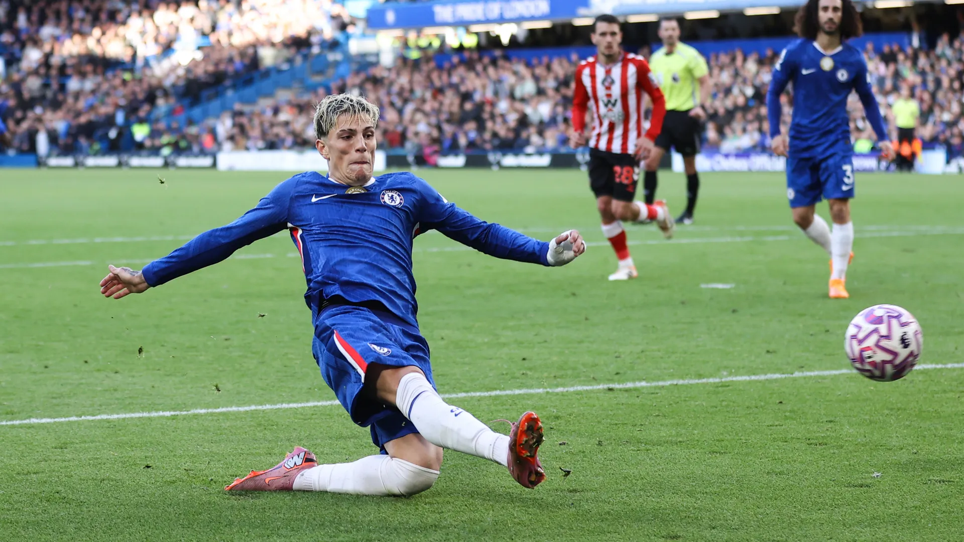 L'argentino è andato a segno per la prima volta in Premier League con i Blues