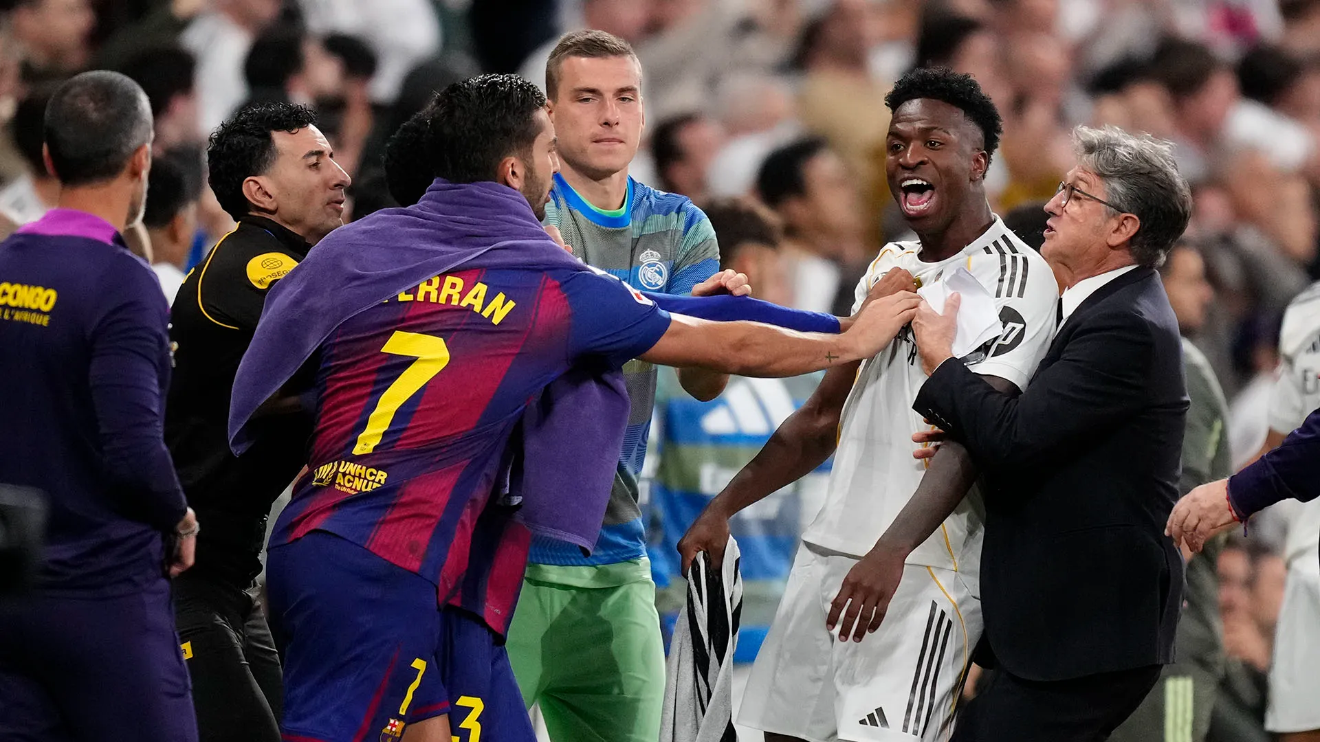 Ferran Torres avrebbe voluto un confronto ravvicinato con Vinicius Junior...