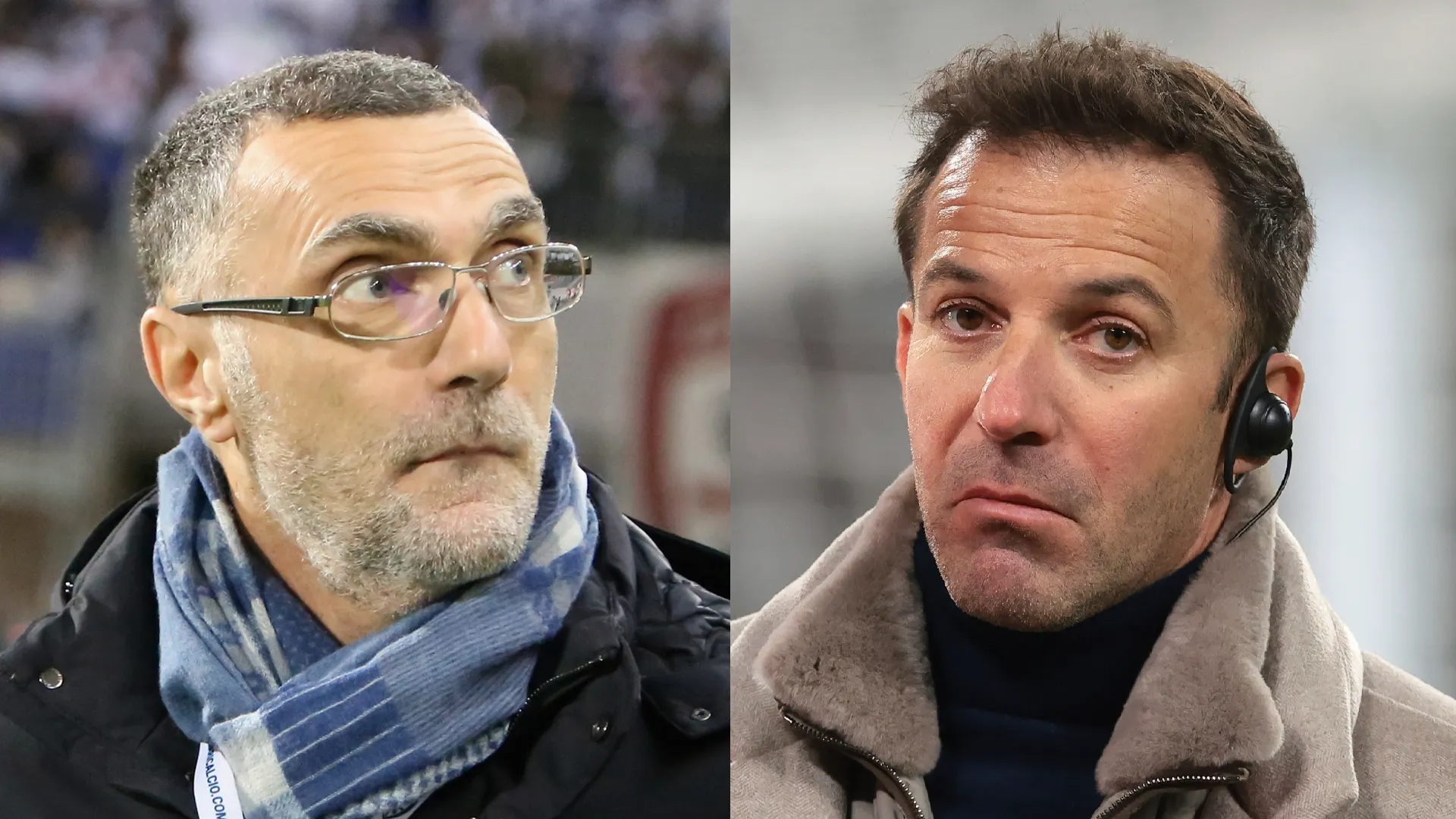 Del Piero-Bergomi, duro scontro in diretta tv
