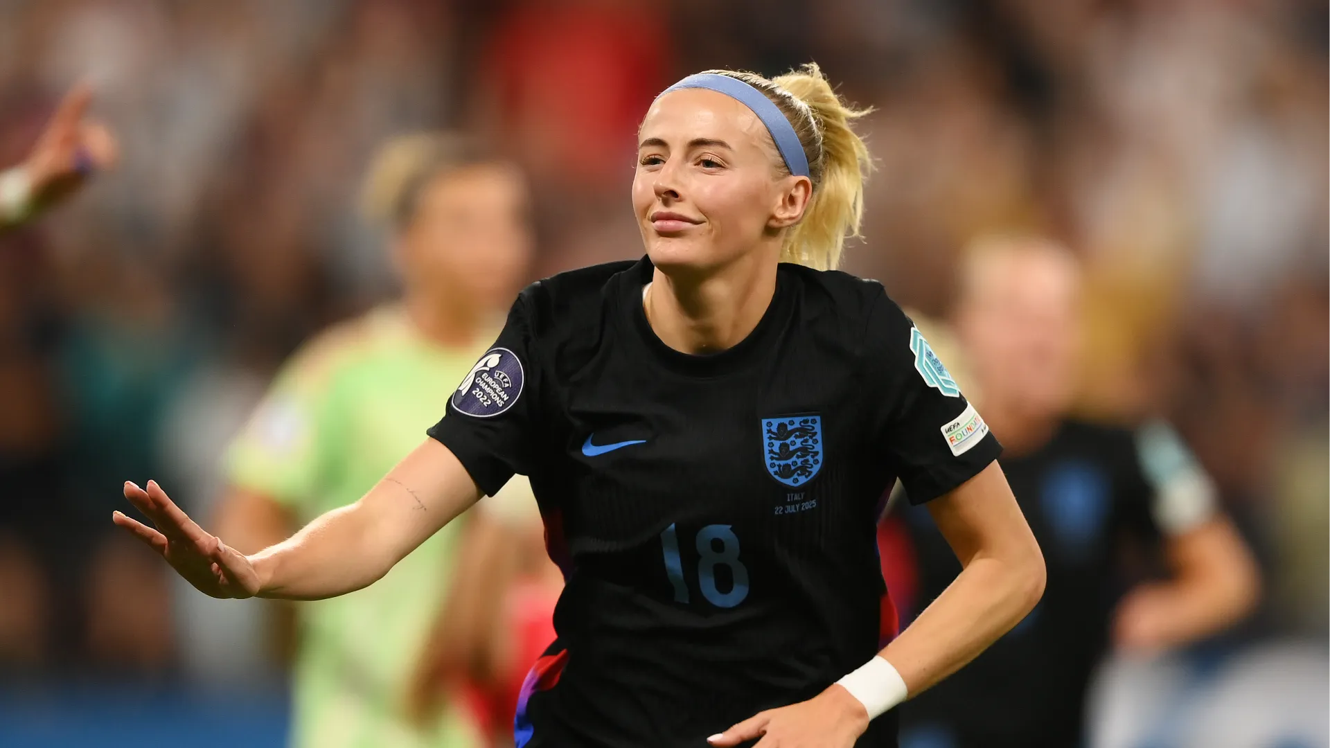 Chloe Kelly ha segnato il gol della vittoria nei tempi supplementari della semifinale contro l'Italia, e ha poi trasformato il rigore decisivo in finale