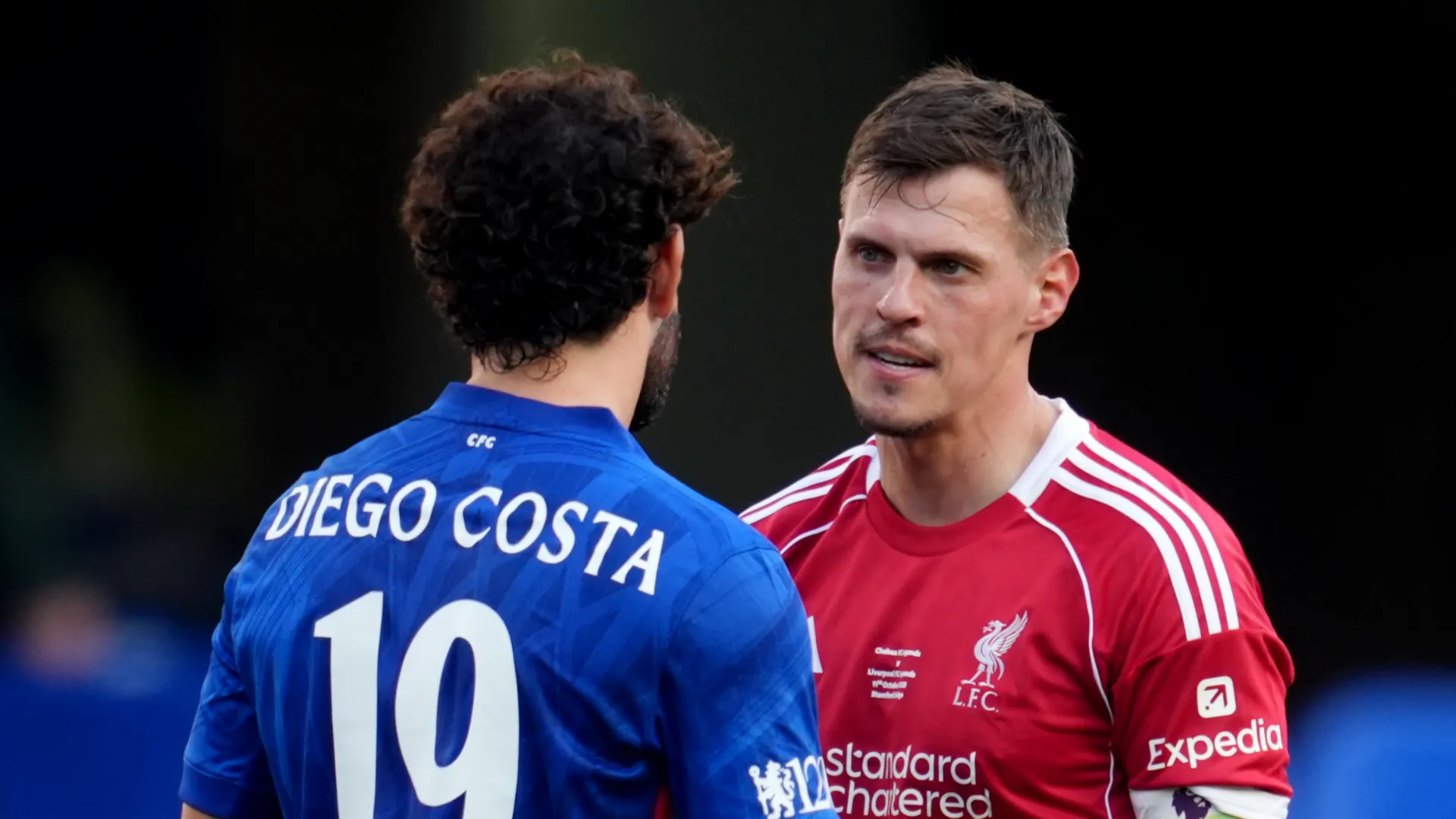 Martin Skrtel e Diego Costa sono riusciti a litigare anche in questa occasione
