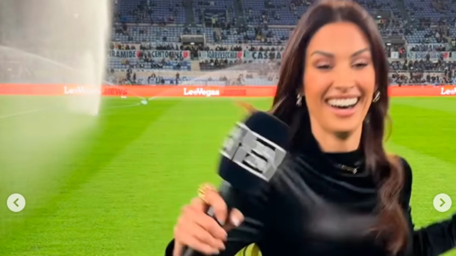 L'inviata di DAZN ha poi postato il video su Instagram, diventato subito virale