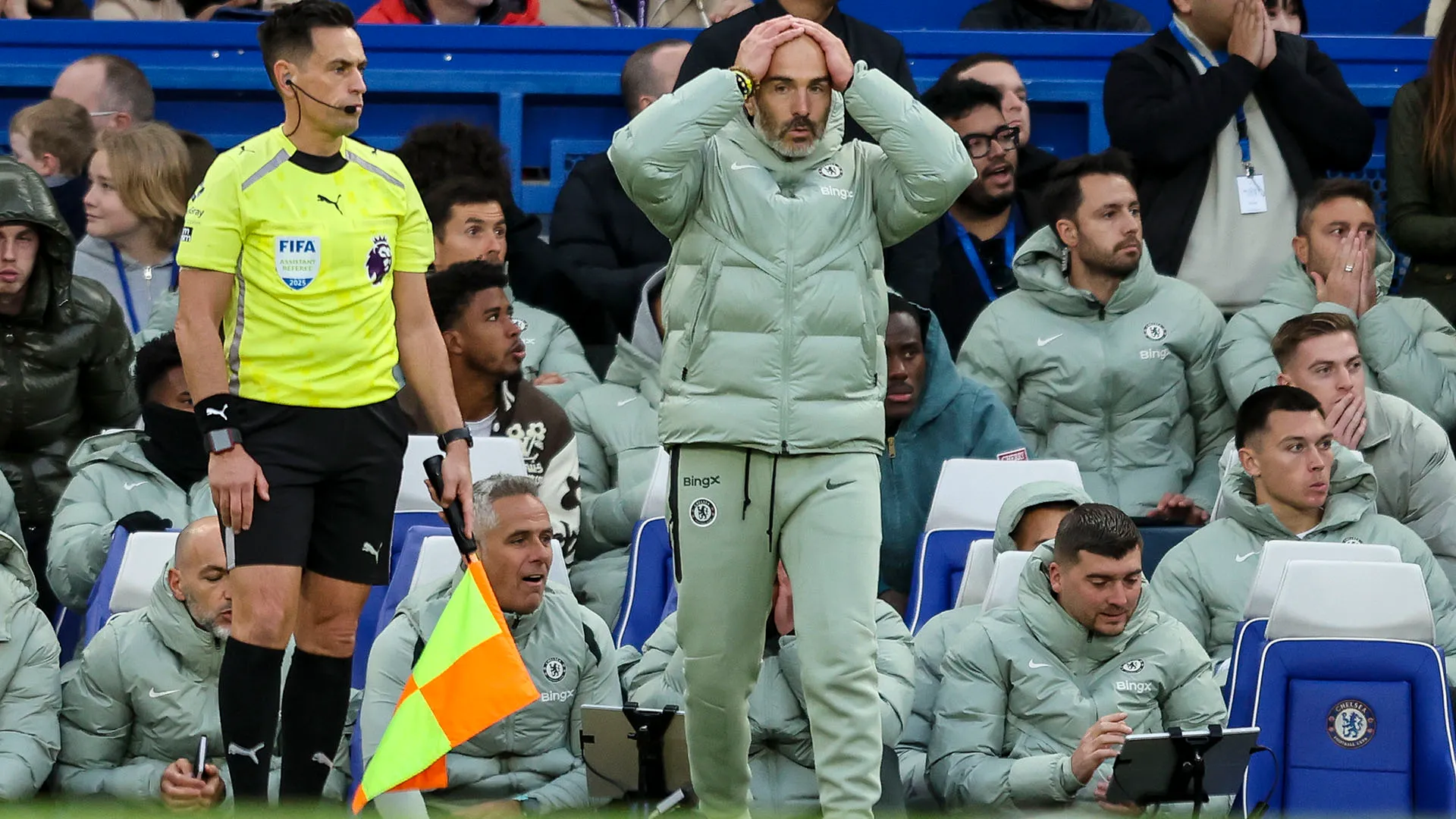 Il tecnico del Chelsea è stato espulso nel finale di Chelsea-Liverpool