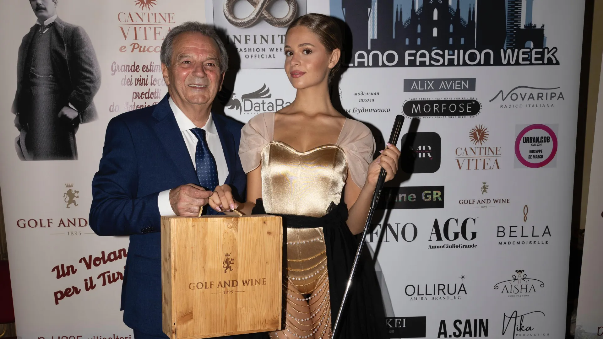 Anche Antonio Faravelli, il viticoltore golfista di Montù Beccaria, non ha saputo resistere al fascino di Alessandra Perez Blanco... 