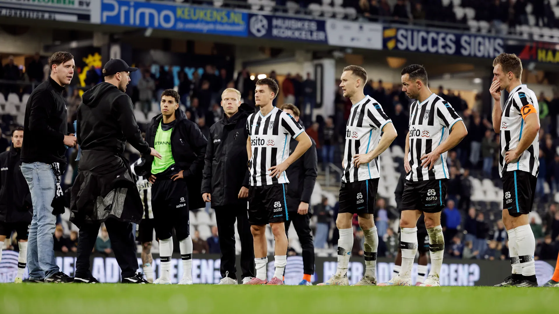 La squadra ha ascoltato le parole dei propri tifosi