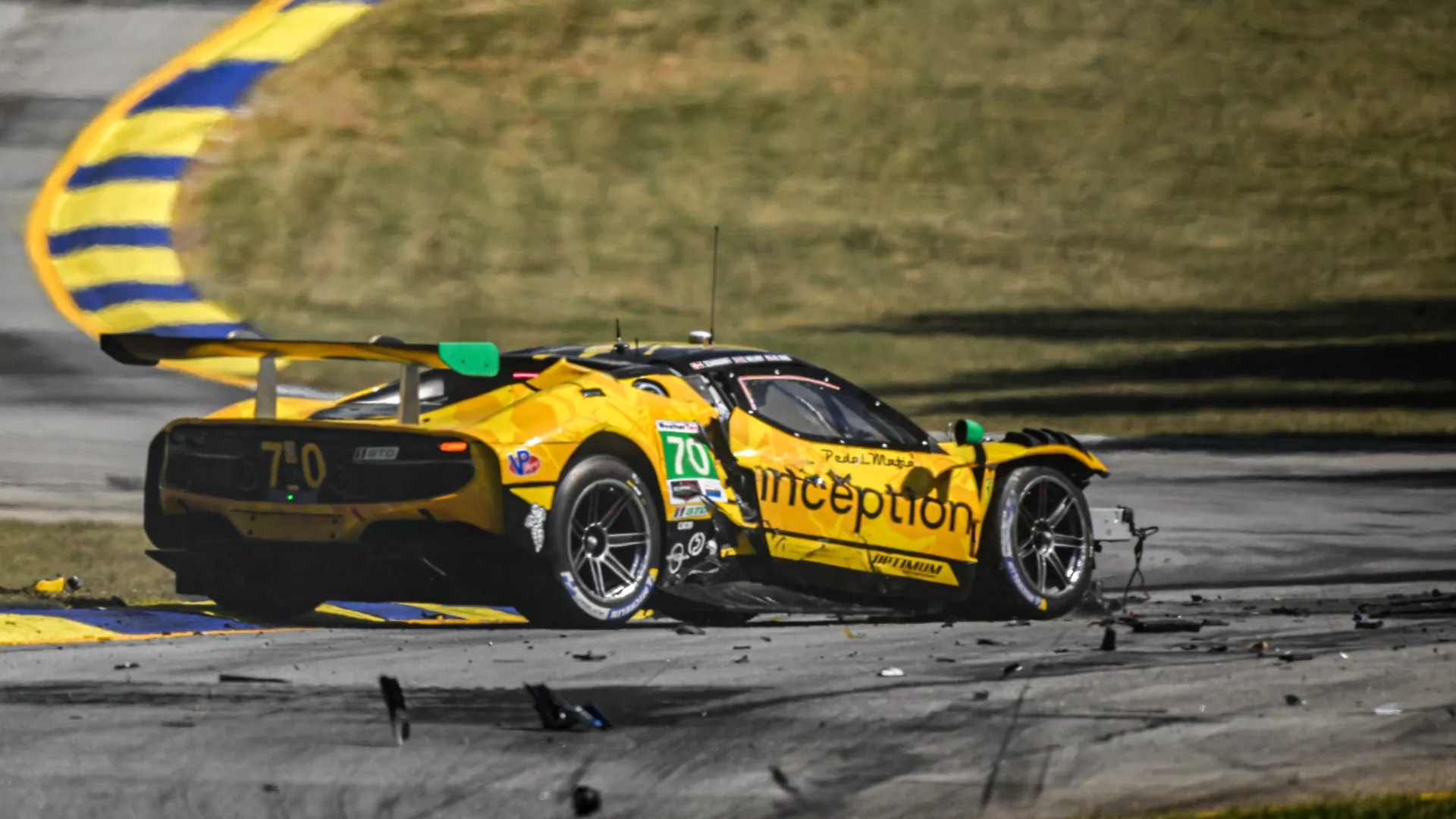 L’incidente ha provocato una full course yellow che è durata circa 19 minuti prima della ripartenza
