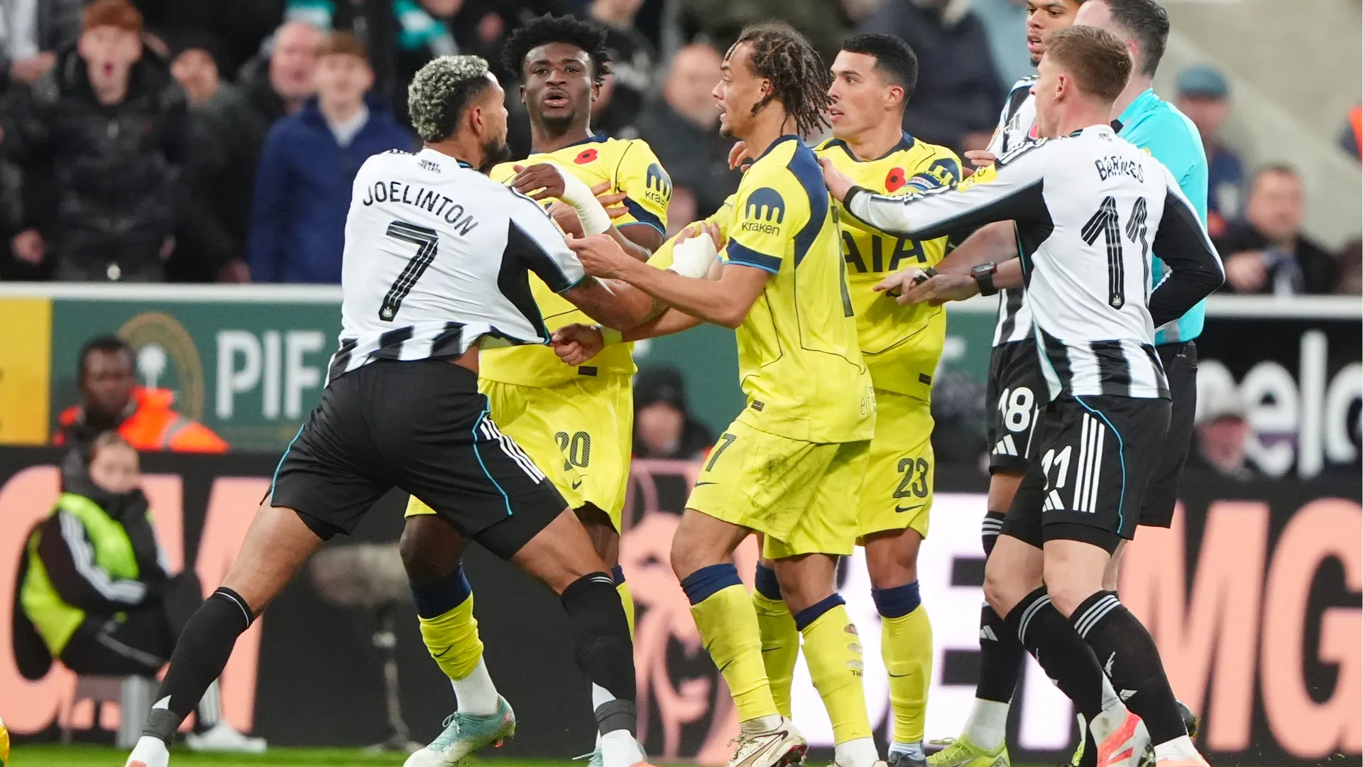 Joelinton era veramente furioso ed è stato difficile trattenerlo