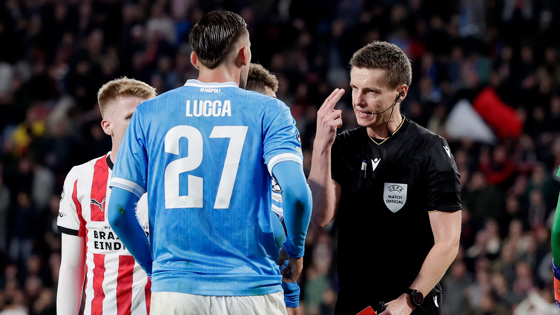 Serata da dimenticare per Lorenzo Lucca e per il Napoli