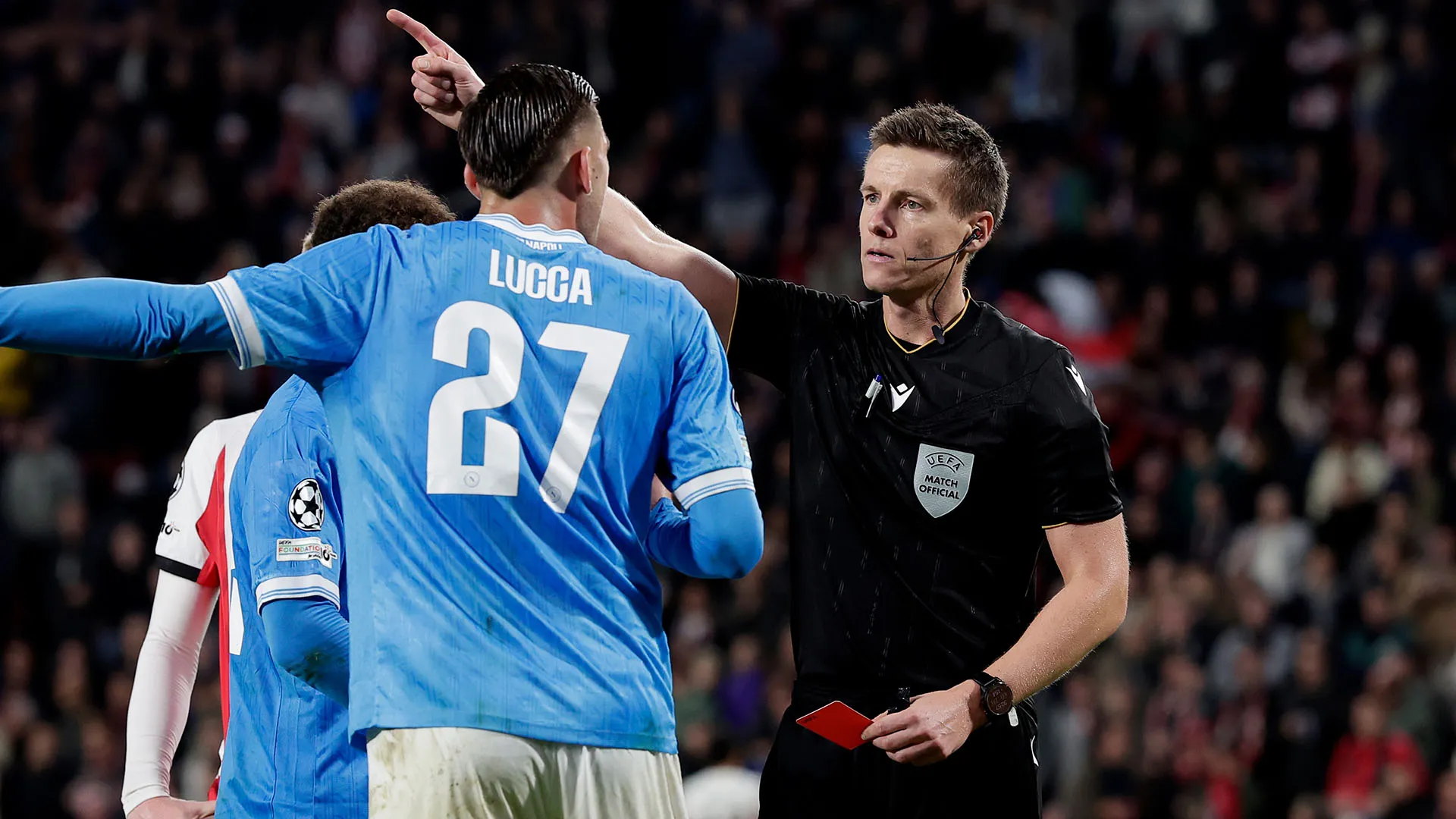 Lucca salterà la prossima partita di Champions League contro l'Eintracht Francoforte