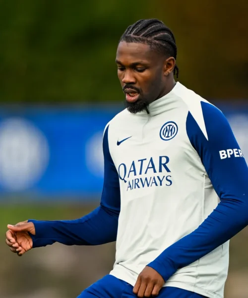 Inter, metà allenamento con il gruppo per Marcus Thuram