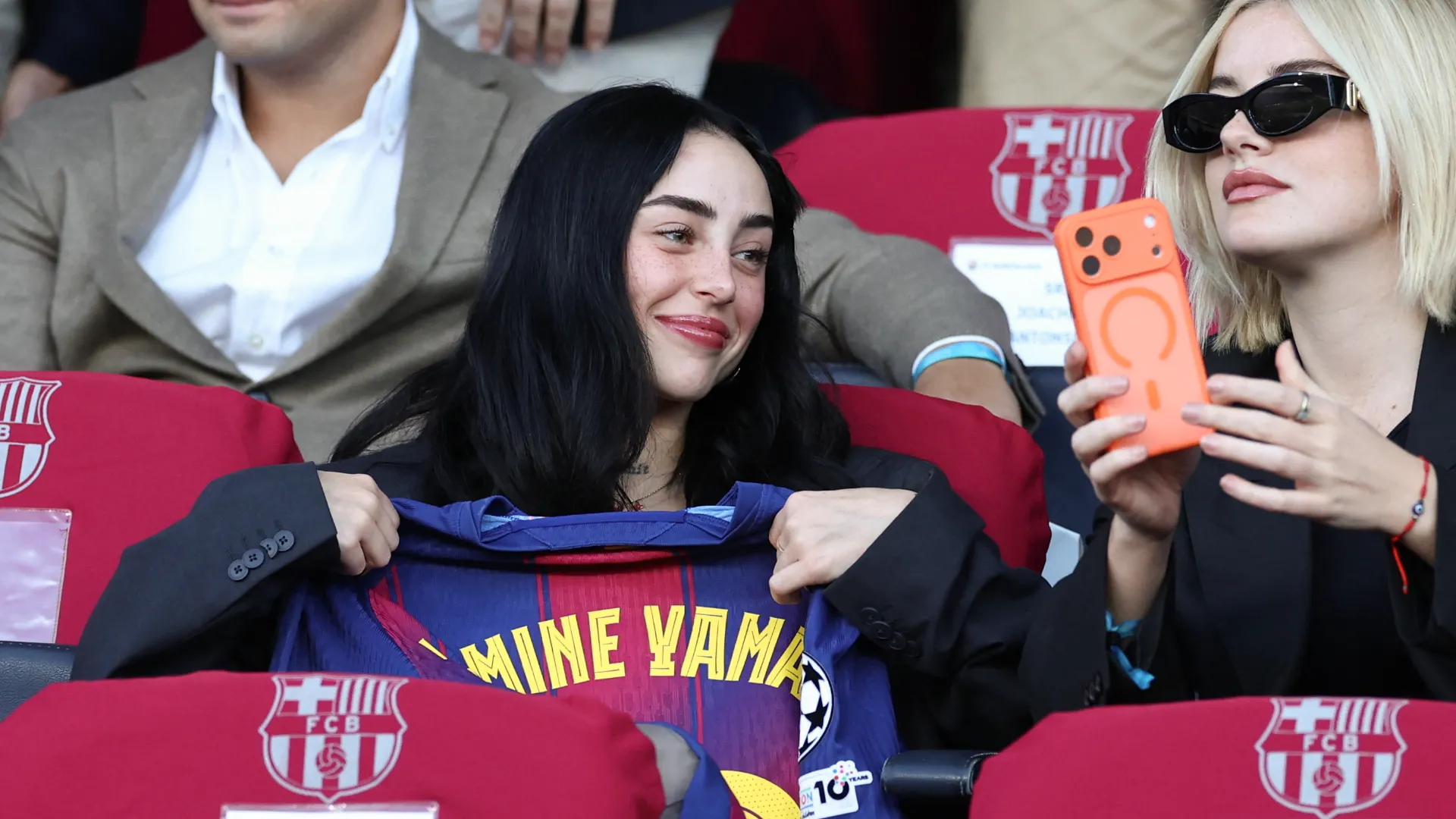 Nicky Nicole ha seguito la partita con un'amica