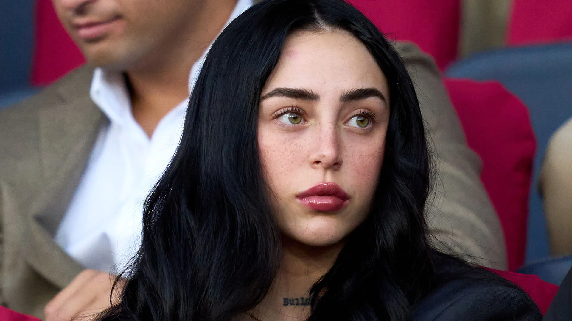 Nicki Nicole ha assistito alla partita di Champions League tra Barcellona e Olympiacos nella sezione VIP dello stadio Montjuic