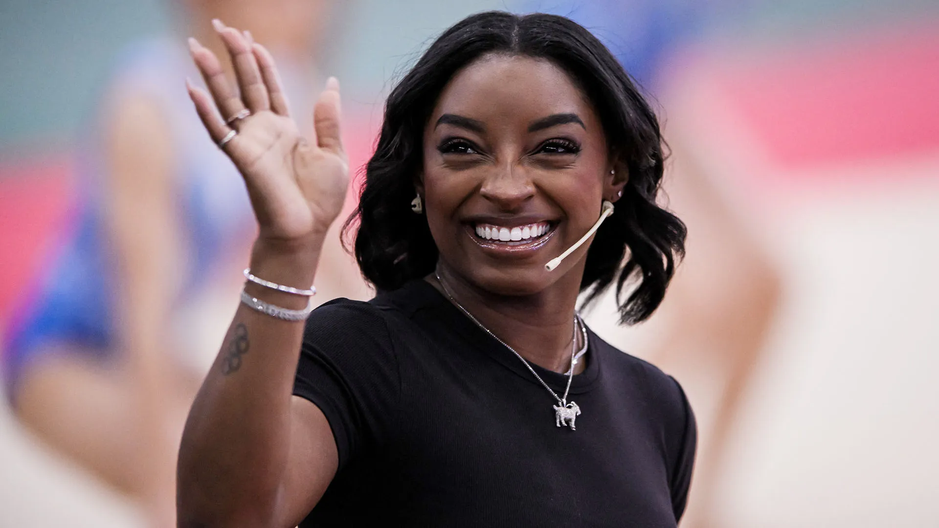 Durante l'incontro la ginnasta non ha escluso la sua partecipazione alle Olimpiadi di Los Angeles del 2028 