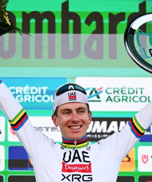 Dopo il quinto trionfo nel Lombardia Tadej Pogačar ringrazia i compagni di squadra