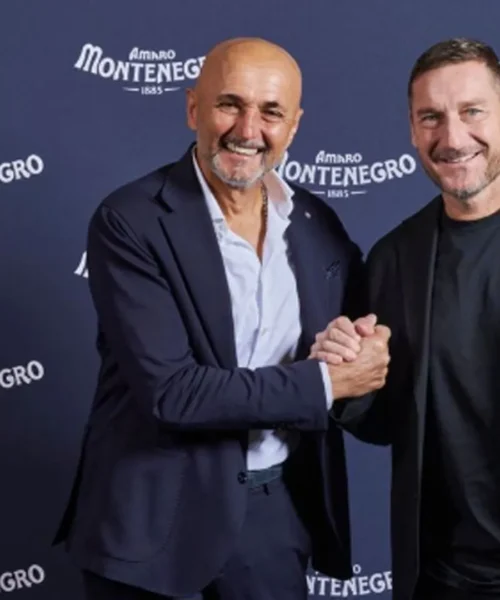Amaro Montenegro celebra l’amicizia tra Totti e Spalletti