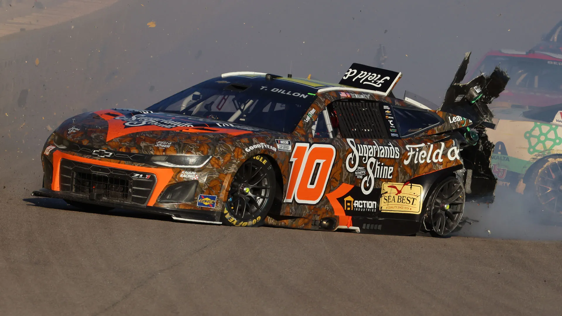 L'episodio è avvenuto durante la gara South Point 400 nella NASCAR Cup Series a Las Vegas