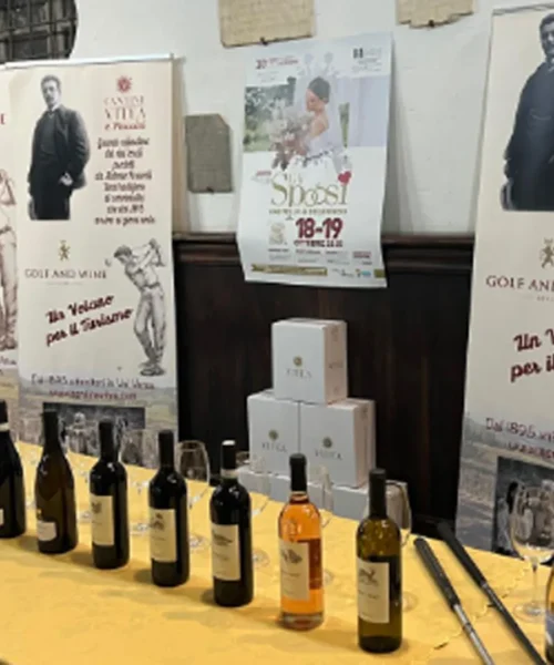 Antonio Faravelli brinda alle nuove coppie con i vini di Cantine Vitea