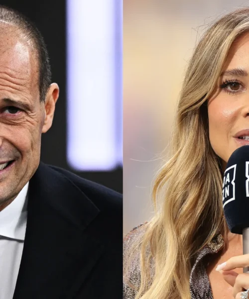Allegri, botta e risposta in diretta tv con Diletta Leotta e Daniele Adani