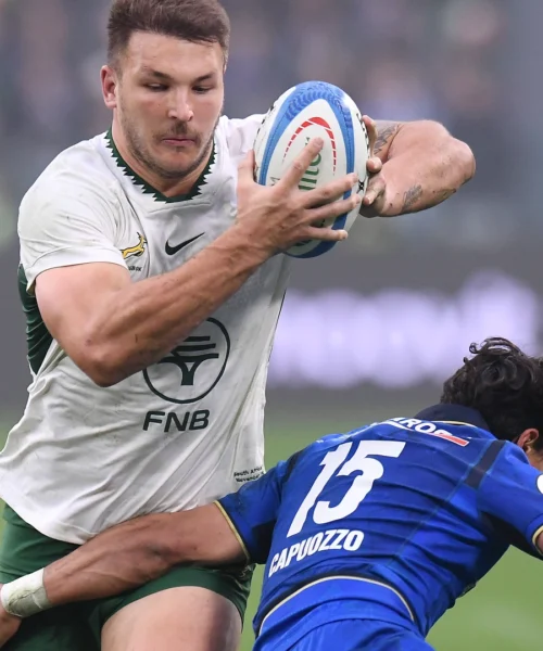 L’Italrugby lotta ma cala nel finale: il Sudafrica campione del mondo vince a Torino