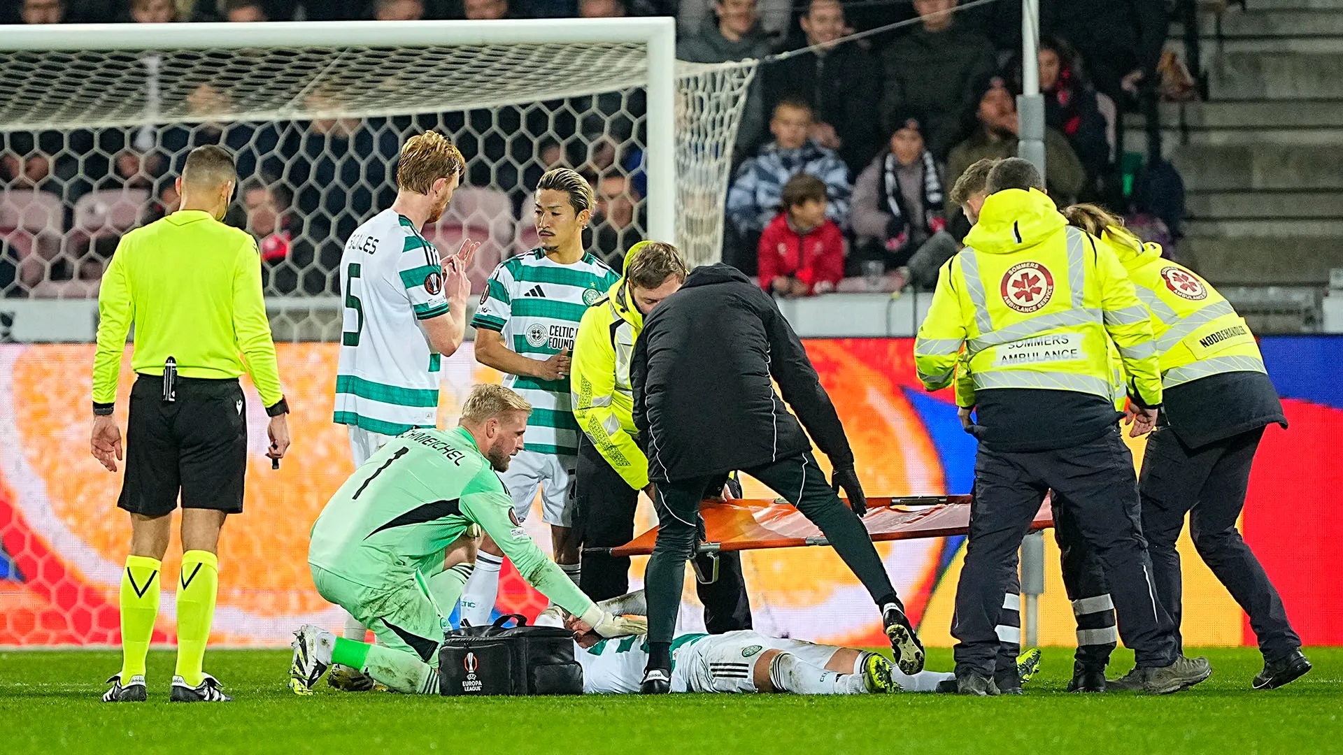 L'attaccante del Celtic si è infortunato nell'ultima partita di Europa League contro il Midtjylland
