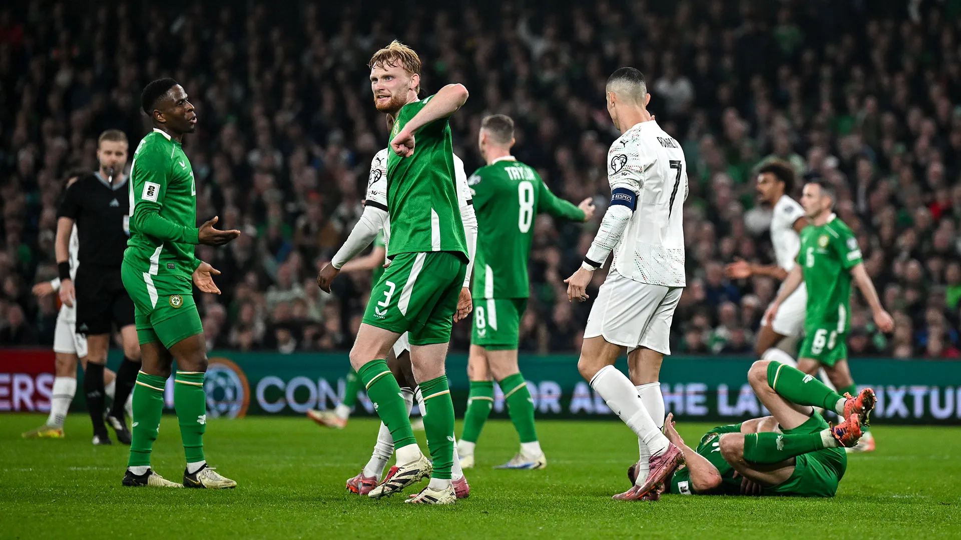 Al minuto 59 ha tirato una gomitata a O'Shea