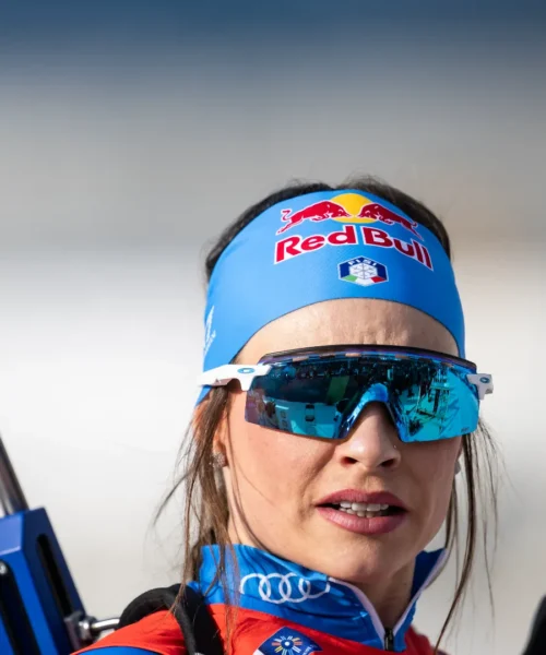 Dorothea Wierer per una volta poco precisa ma con l’Olimpiade nel cuore: le foto