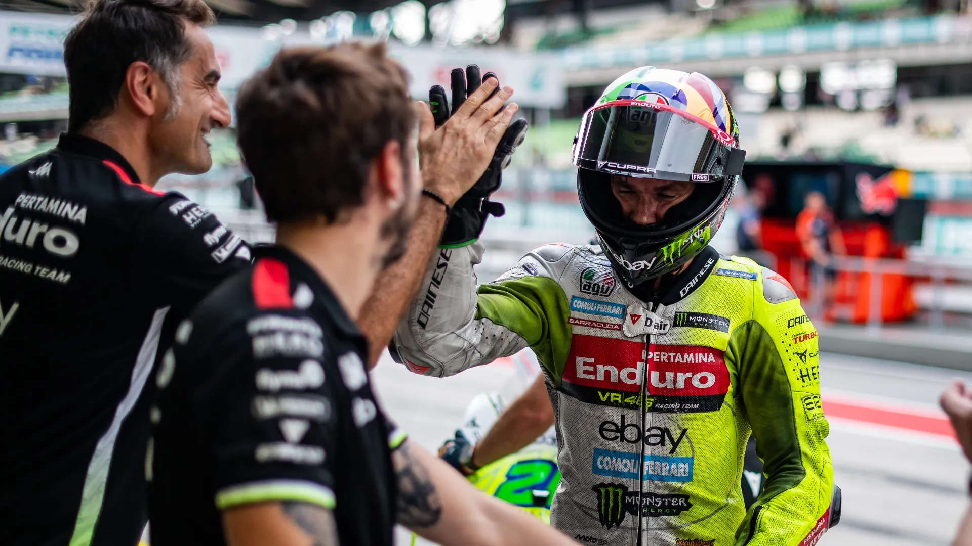 "Peccato per Franky, questo fine settimana si stava trovando molto bene" ha detto il team manager Pablo Nieto