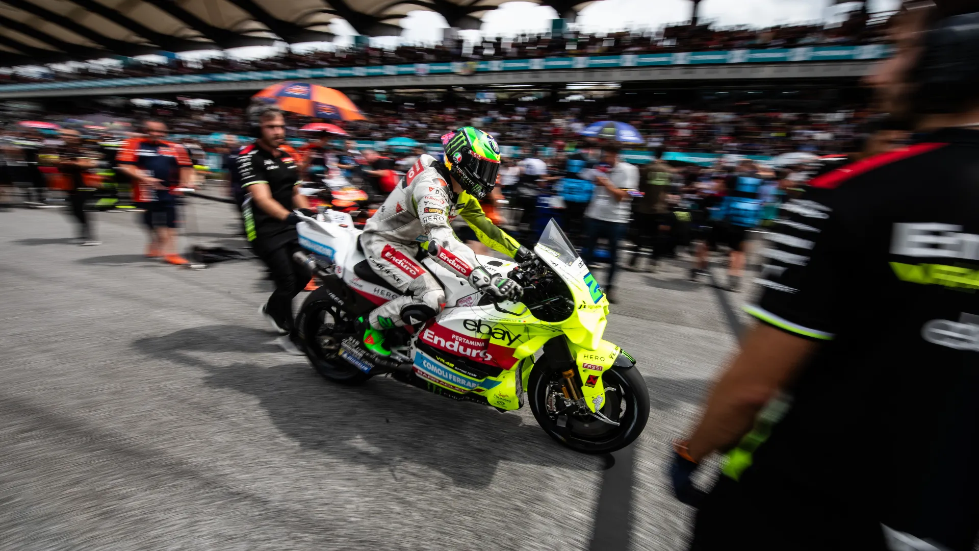 Il sinistro è accaduto durante lo schieramento in griglia di partenza