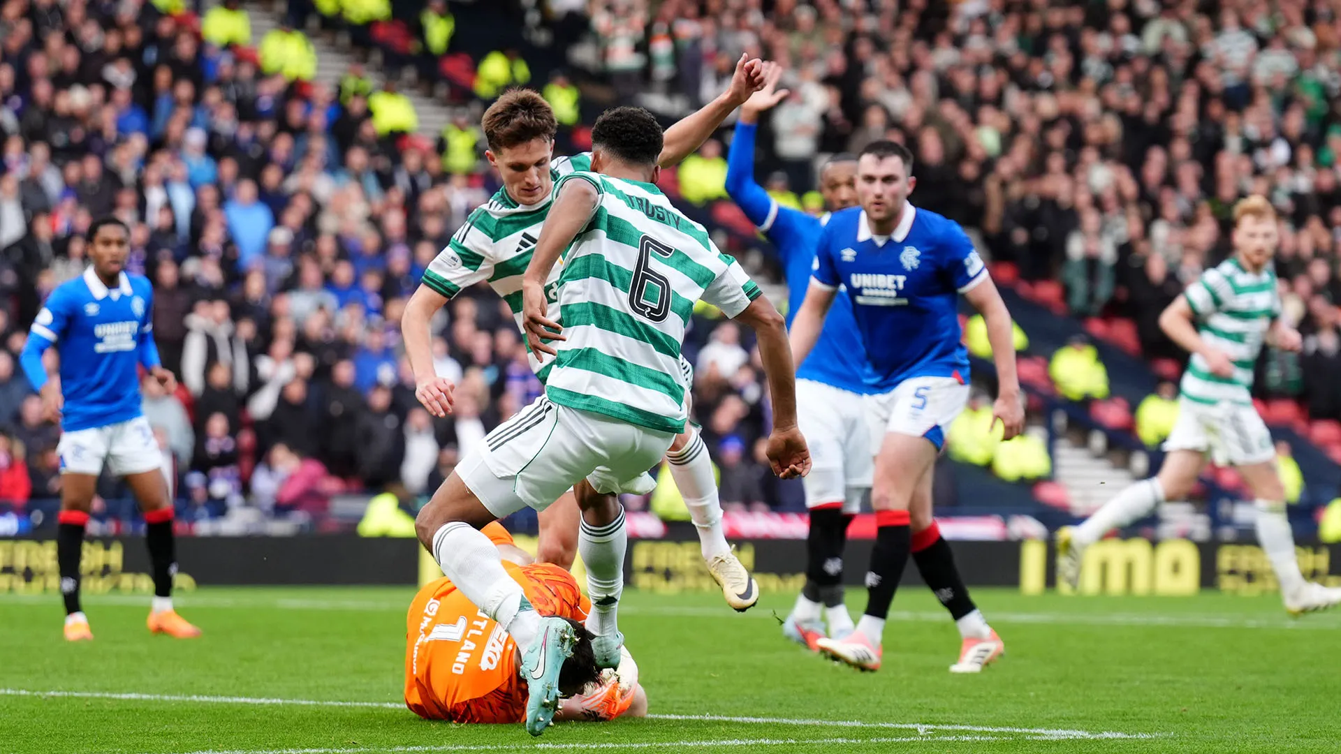 Il portiere ha ricevuto un duro colpo in testa