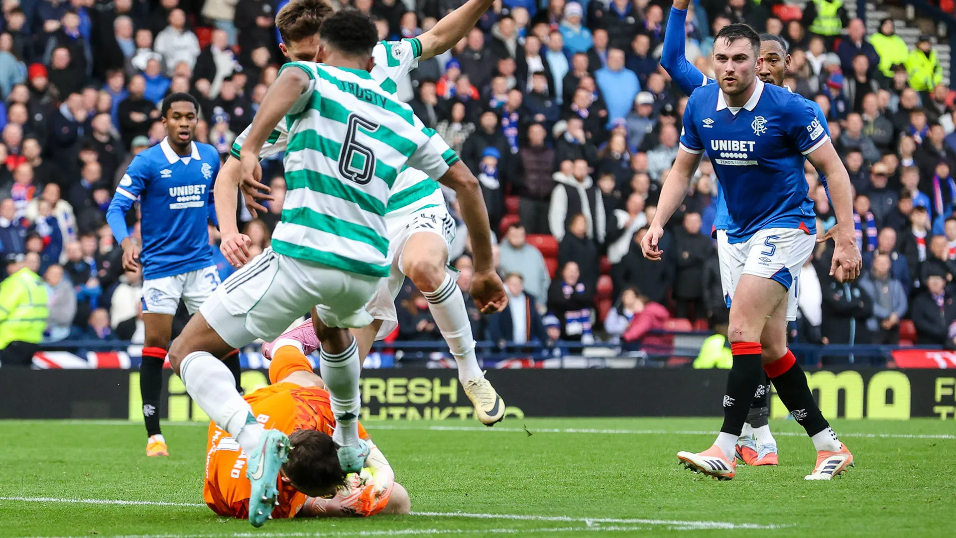 Grandissimo spavento per i tifosi e per i calciatori del Rangers