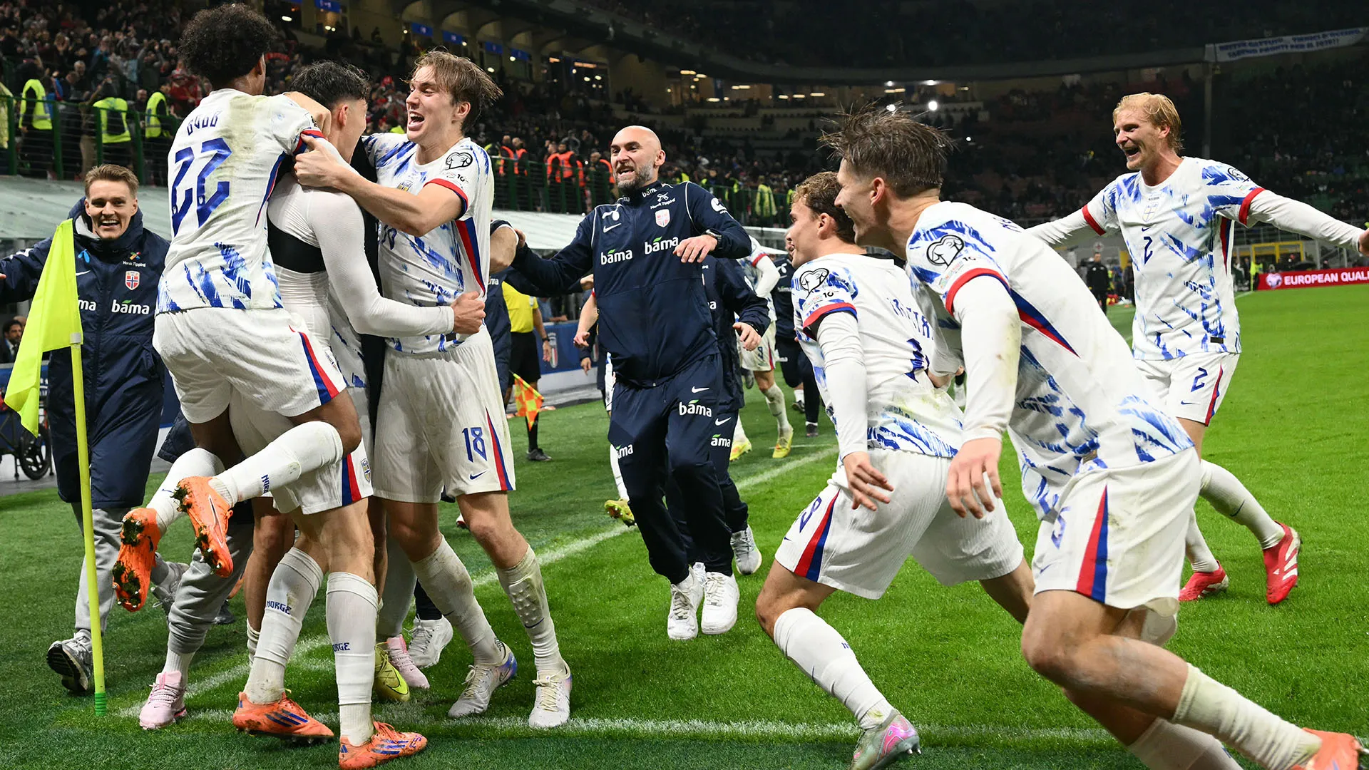 Nei minuti di recupero è arrivata anche la gioia per Jorgen Strand Larsen