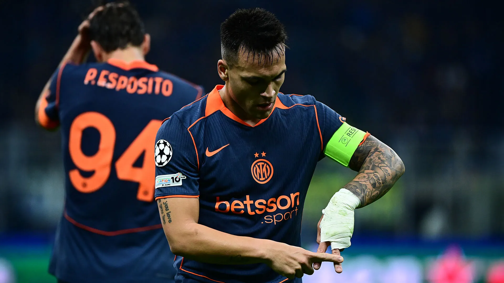 Il centravanti argentino ha dedicato il suo gol contro il Kairat Almaty ad Achraf Hakimi
