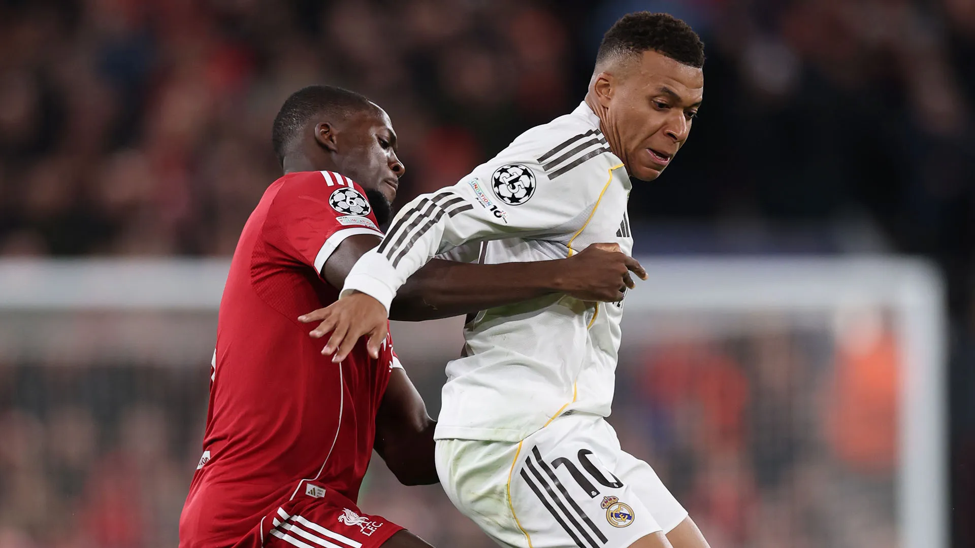 I due campioni francesi non si sono risparmiati durante la sfida tra Liverpool e Real Madrid
