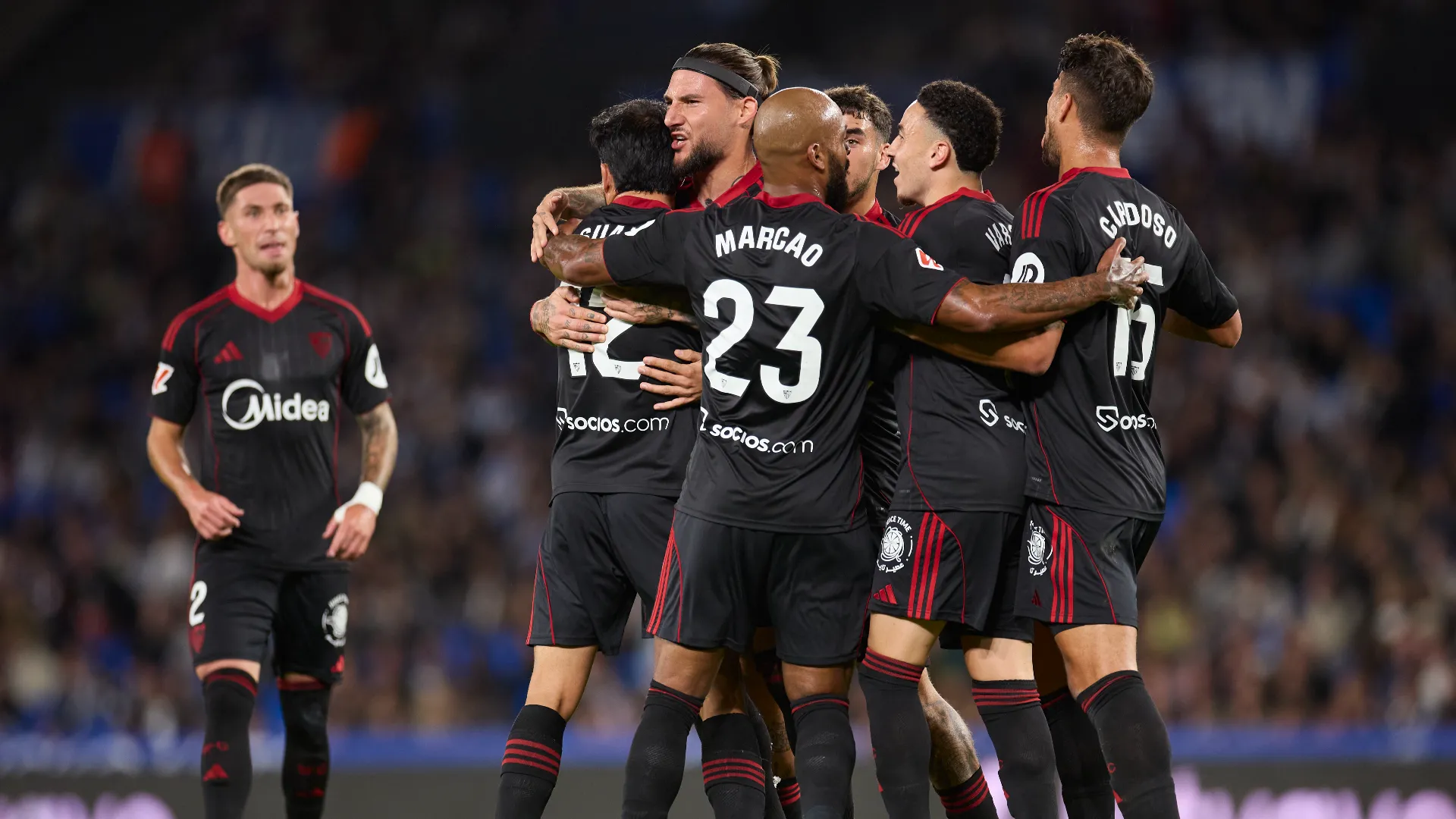 ...nel match contro la Real Sociedad, Gudelj ha segnato 
