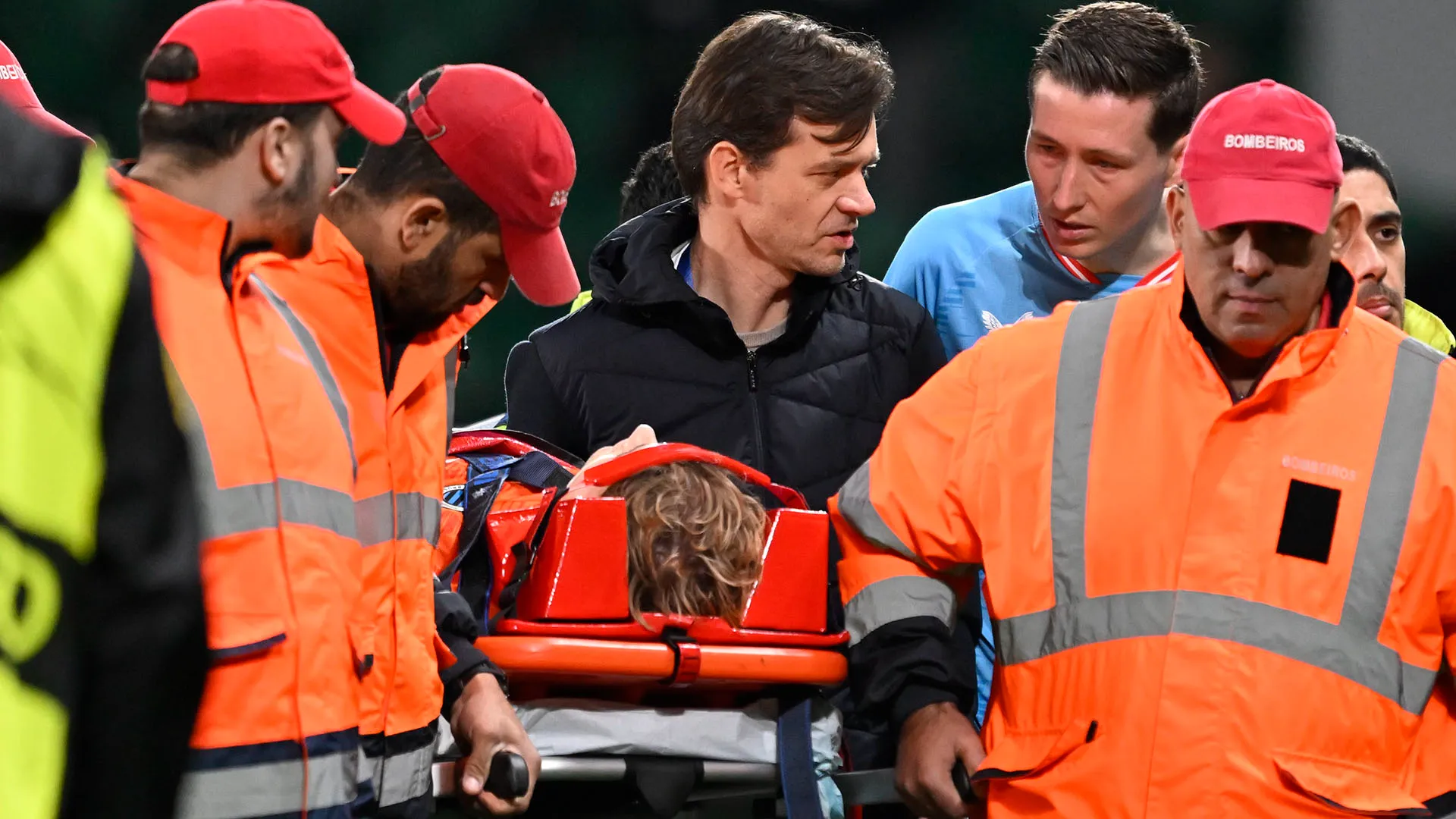 C'era grandissima preoccupazione sia tra i calciatori che tra i tifosi presenti allo stadio