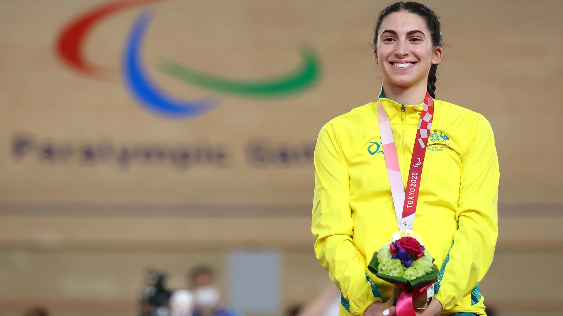Paige Greco ha vinto la gara dei 3mila metri individuali C1-C3 a Tokyo 2020