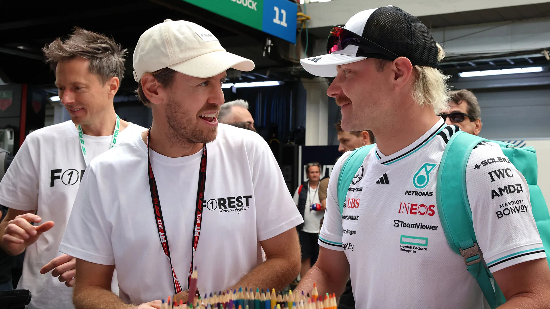 Vettel è stato accolto calorosamente dai fans della Formula 1